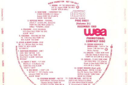 WEA Promotional Compact Disc (Volume 31) December 1989