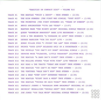 Rarities On Compact Disc Vol. 15 2