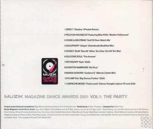 Muzik Dance Award 2001 vol 1:  The Party 2