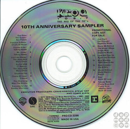 KROQ 10th Anniversary Sampler 6