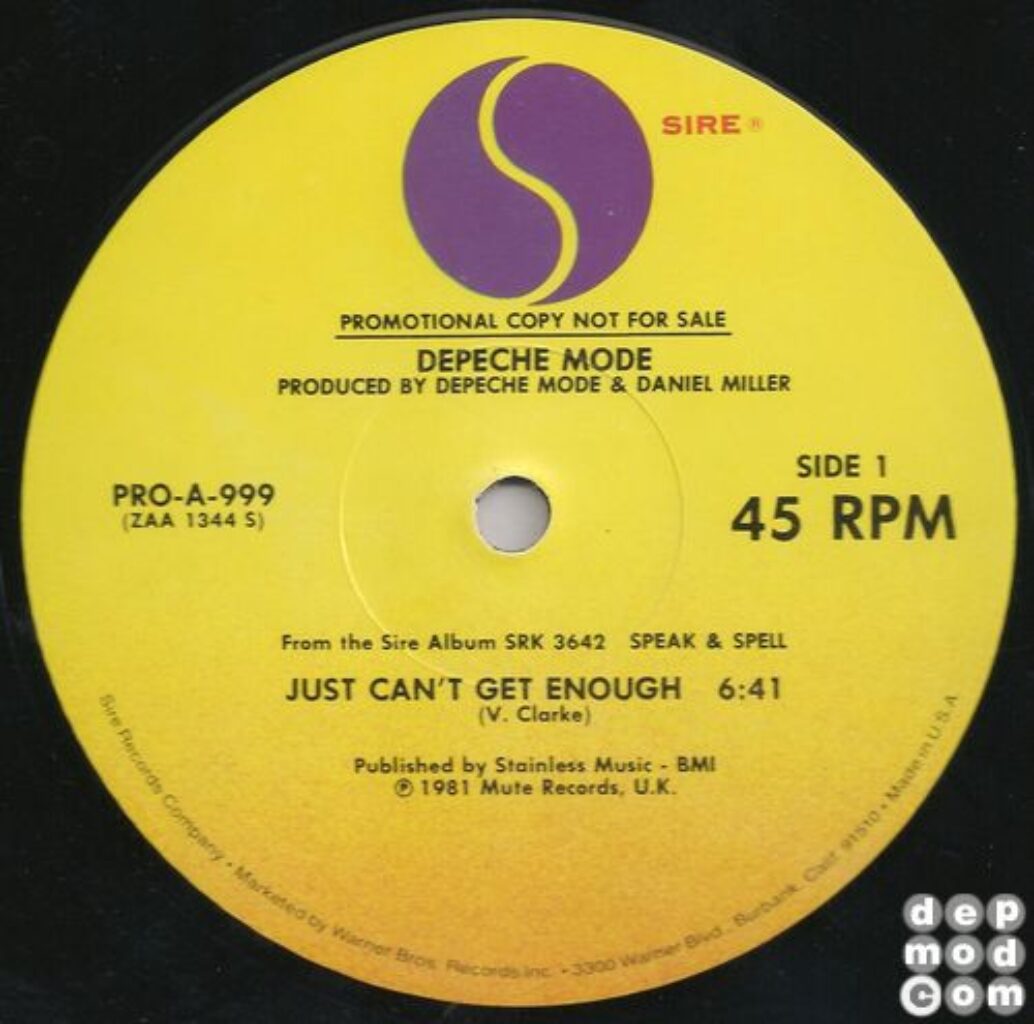 Just Can t Get Enough Depeche Mode Discography