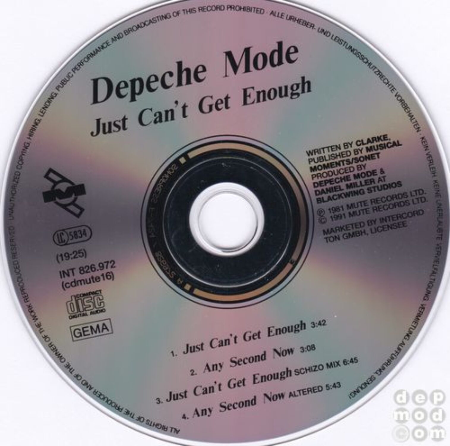 Just Can t Get Enough Depeche Mode Discography