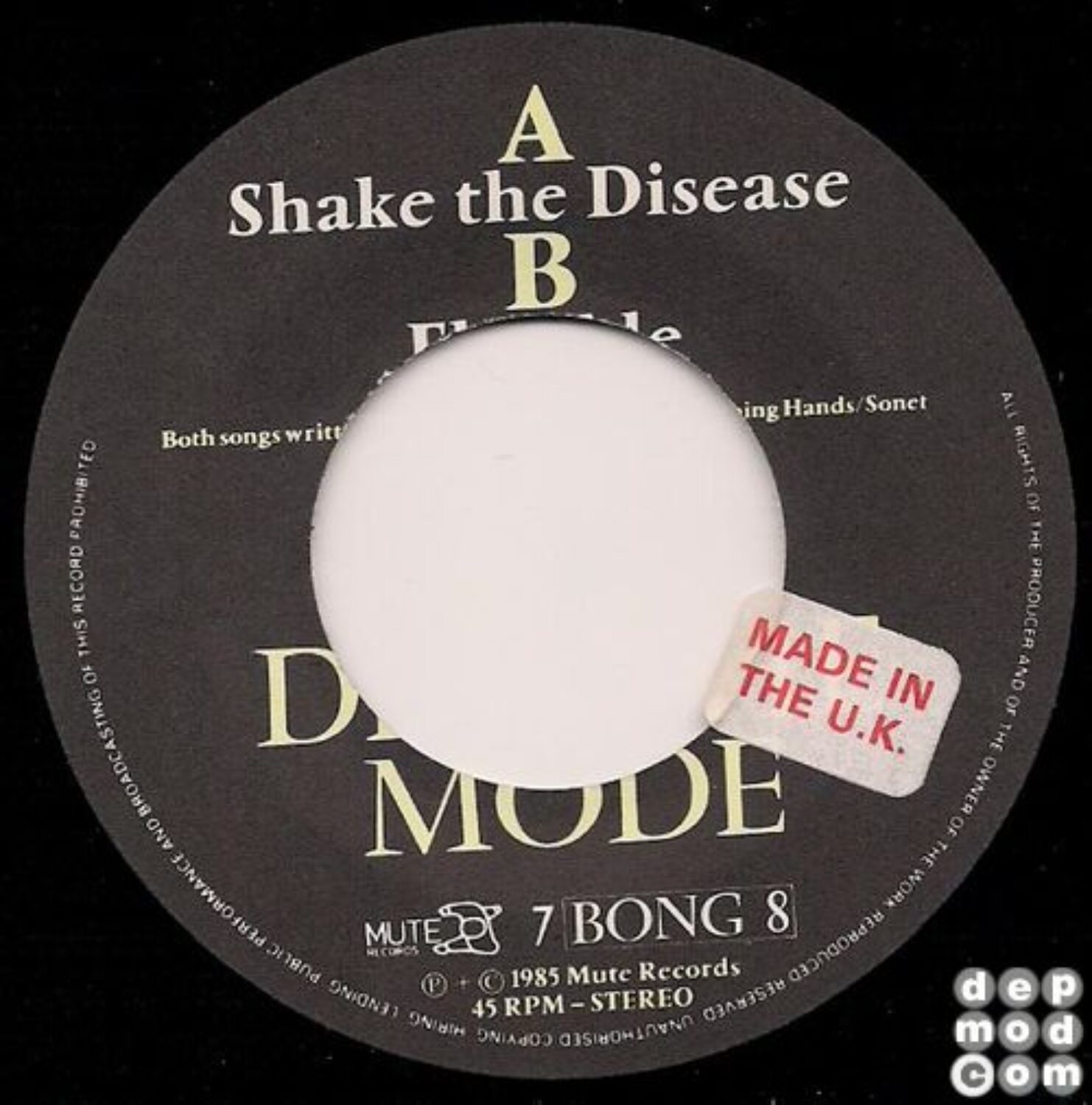 Shake The Disease — Depeche Mode Discography