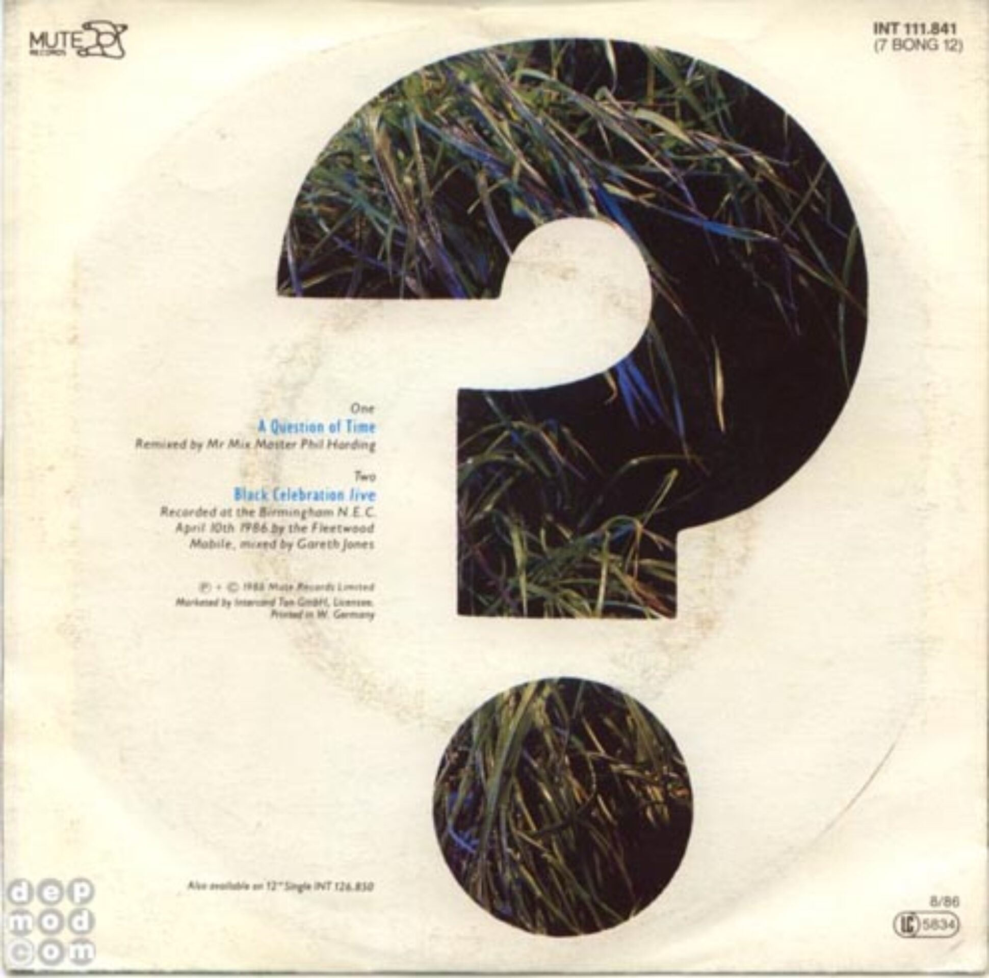 A Question Of Time — Depeche Mode Discography