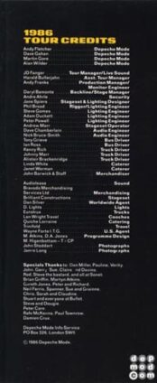 A Black Celebration 1986 Tour 21